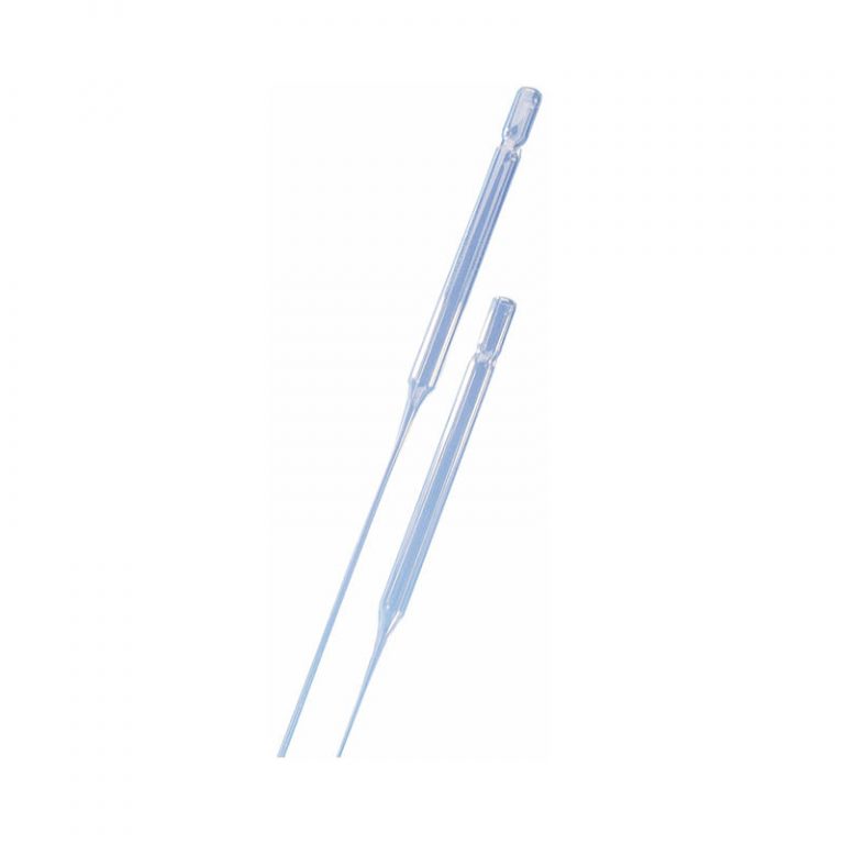 Disposable glass pasteur pipettes, VOLAC 230 mm, plugged Poulten Graf